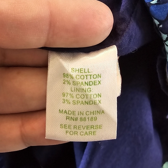 Lilly Pulitzer Lulu Dress Show Me  Skin Prep Blue Snakeskin Print Size 6 82755 - Picture 3 of 7